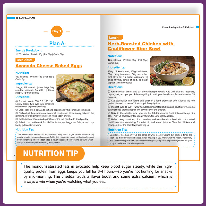 Light & Lean in 30 Days: A High-Protein, Low-Carb Meal Plan